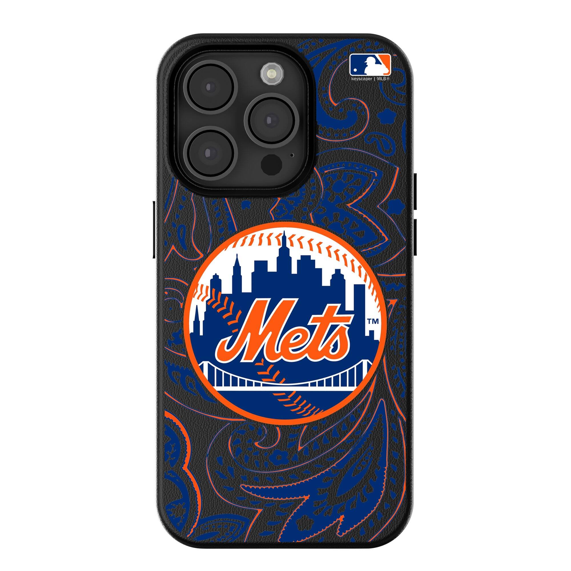 Keyscaper - MLB - New York Mets - Paisley iPhone Magnetic Bump Case - 15 Plus - Black price history on PriceWatchPro