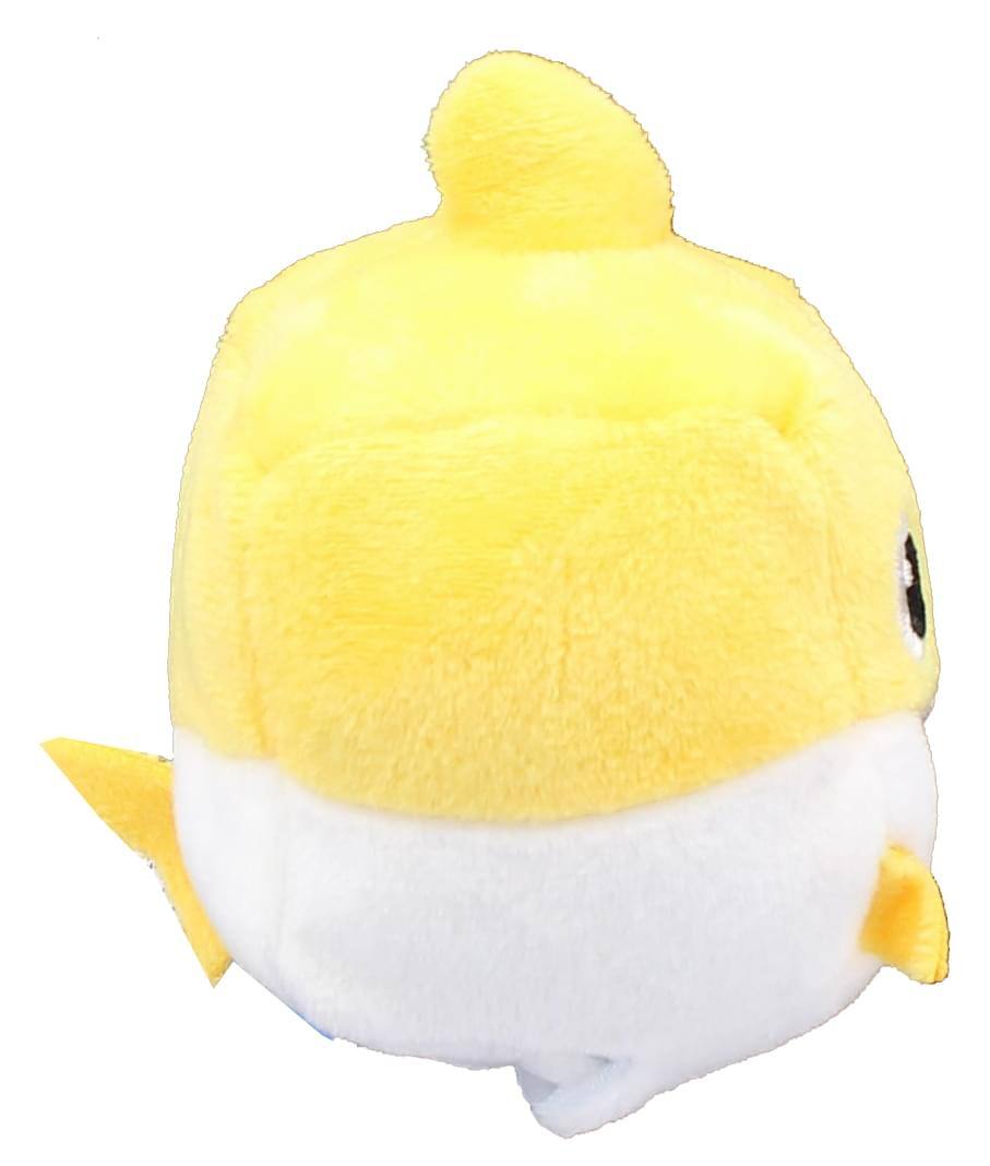 Alt View 1. WowWee - Pinkfong Shark Family 3 Inch Sound Cube Plush - Baby Shark Yellow.