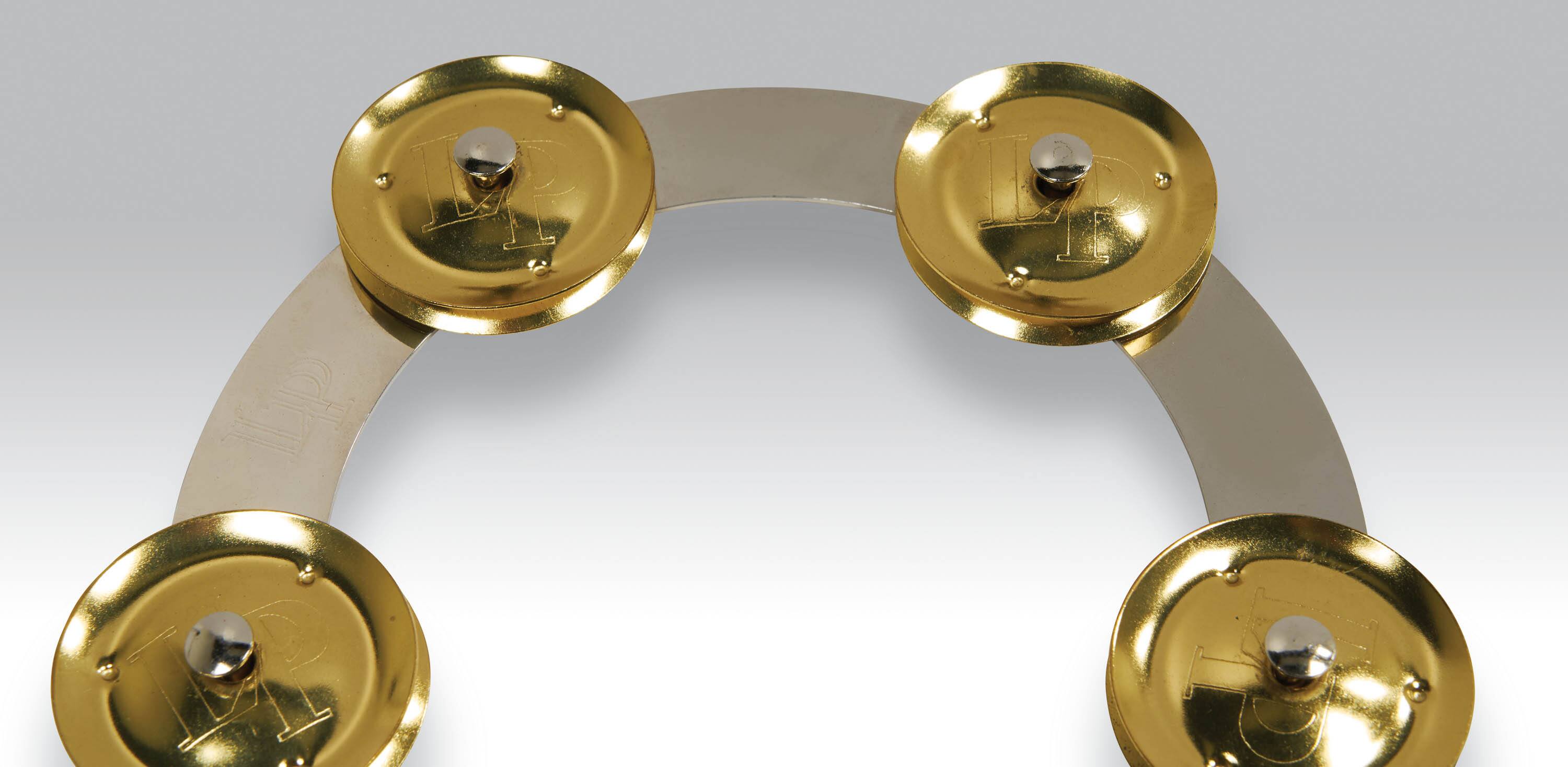 Left. Latin Percussion - Tambo-Ring Steel w/Brass Jingle, 6".