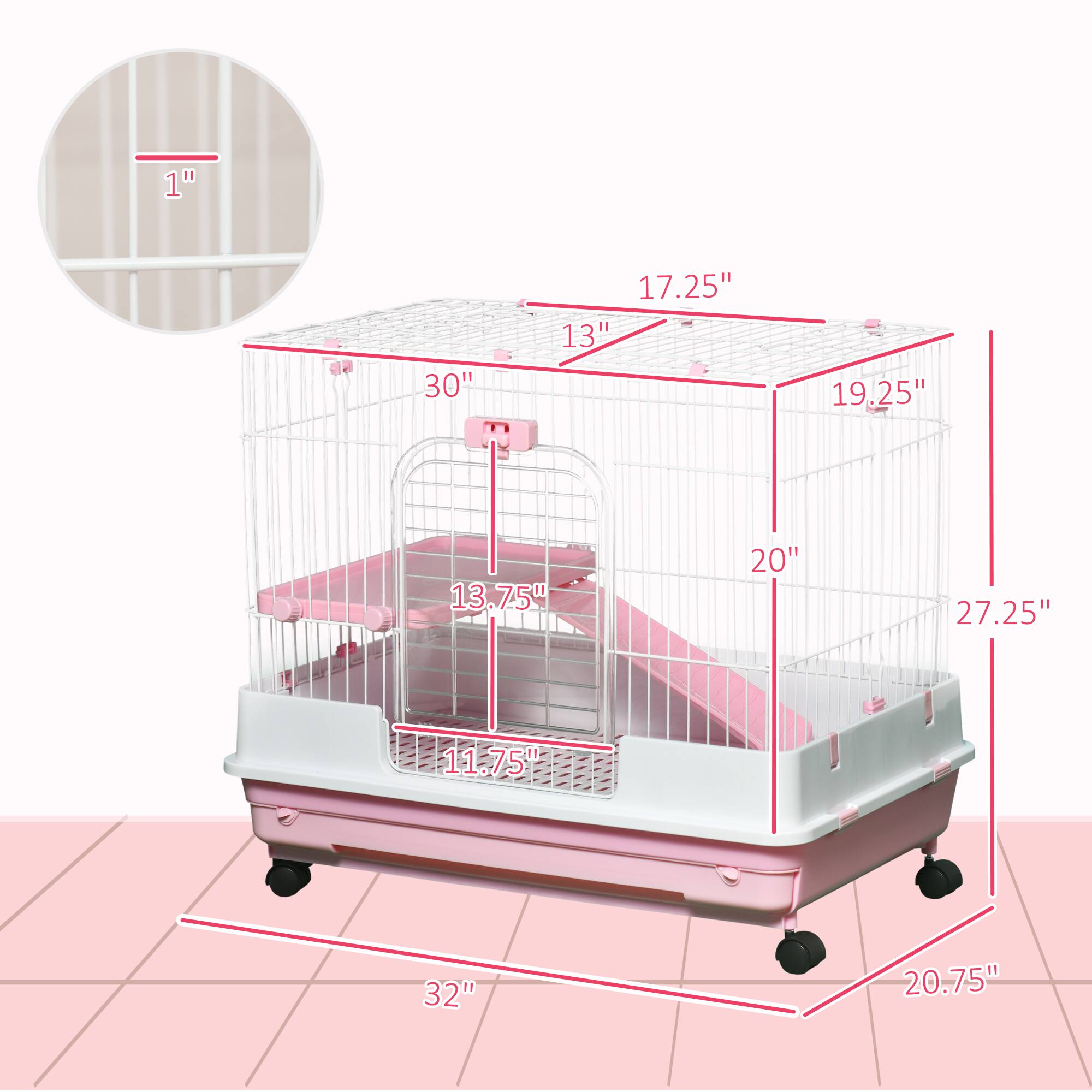 1"  
30"  
17.25"  
13"  
19.25"  
13.75"  
20"  
27.25"  
11.75"  
32"  
20.75"