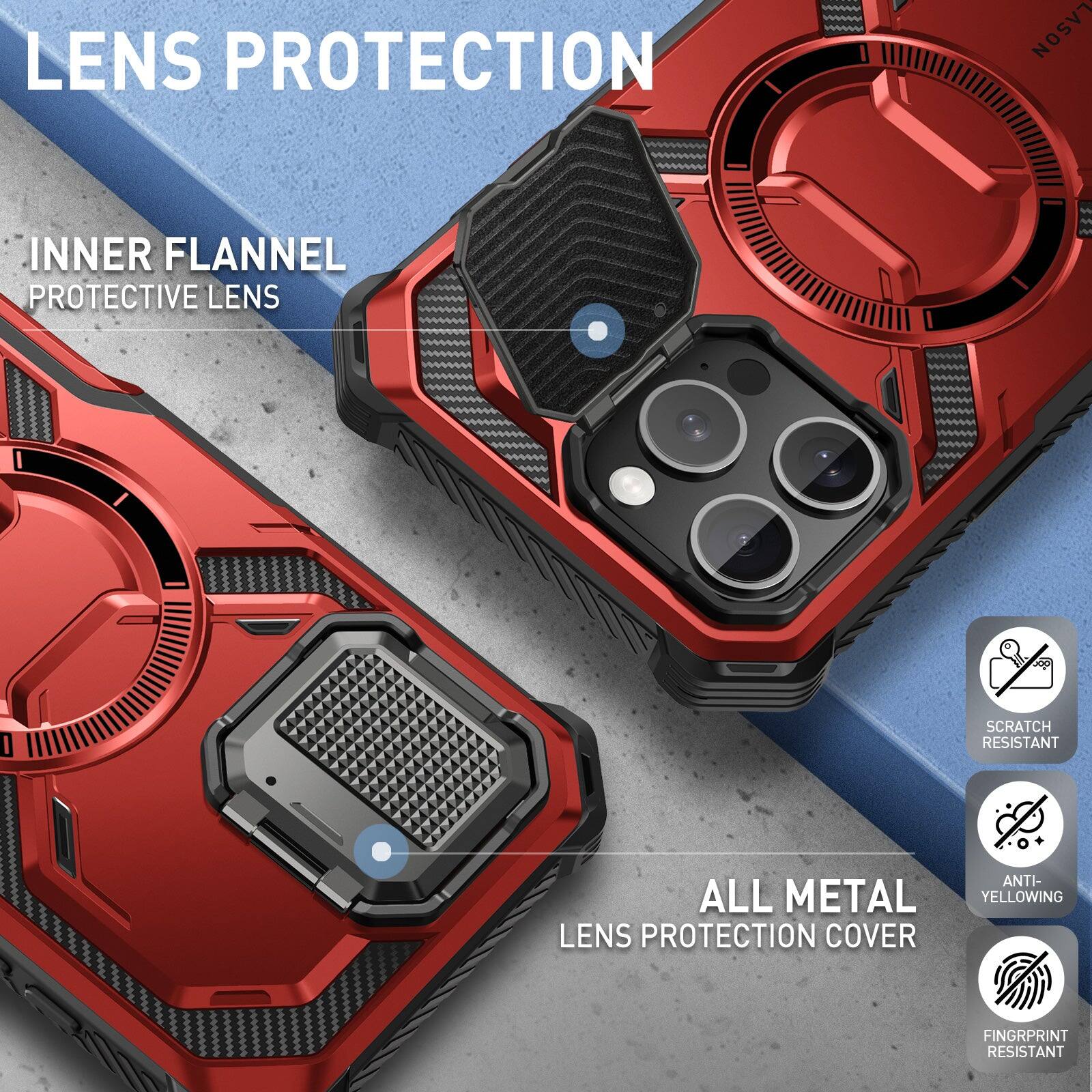 LENS PROTECTION

INNER FLANNEL PROTECTIVE LENS

ALL METAL LENS PROTECTION COVER

- SCRATCH RESISTANT
- ANTI-YELLOWING
- FINGERPRINT RESISTANT