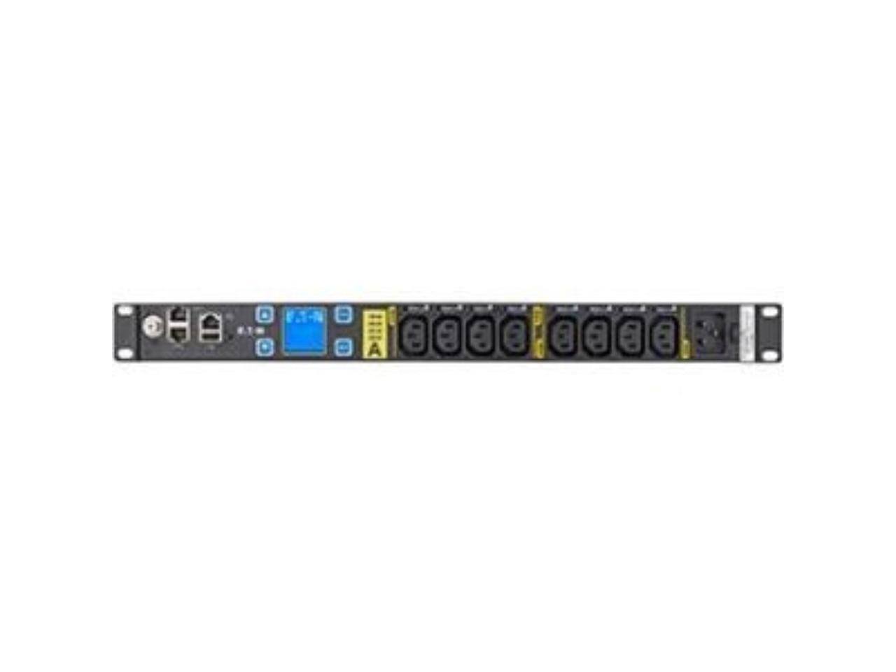 Alt View 3. Eaton - Eaton Managed EMAT10-10 8-Outlet PDU - Black.