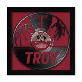 Sporticulture - Troy University Trojans Framed 13" x 13" Vinyl Record Art Print - Cardinal