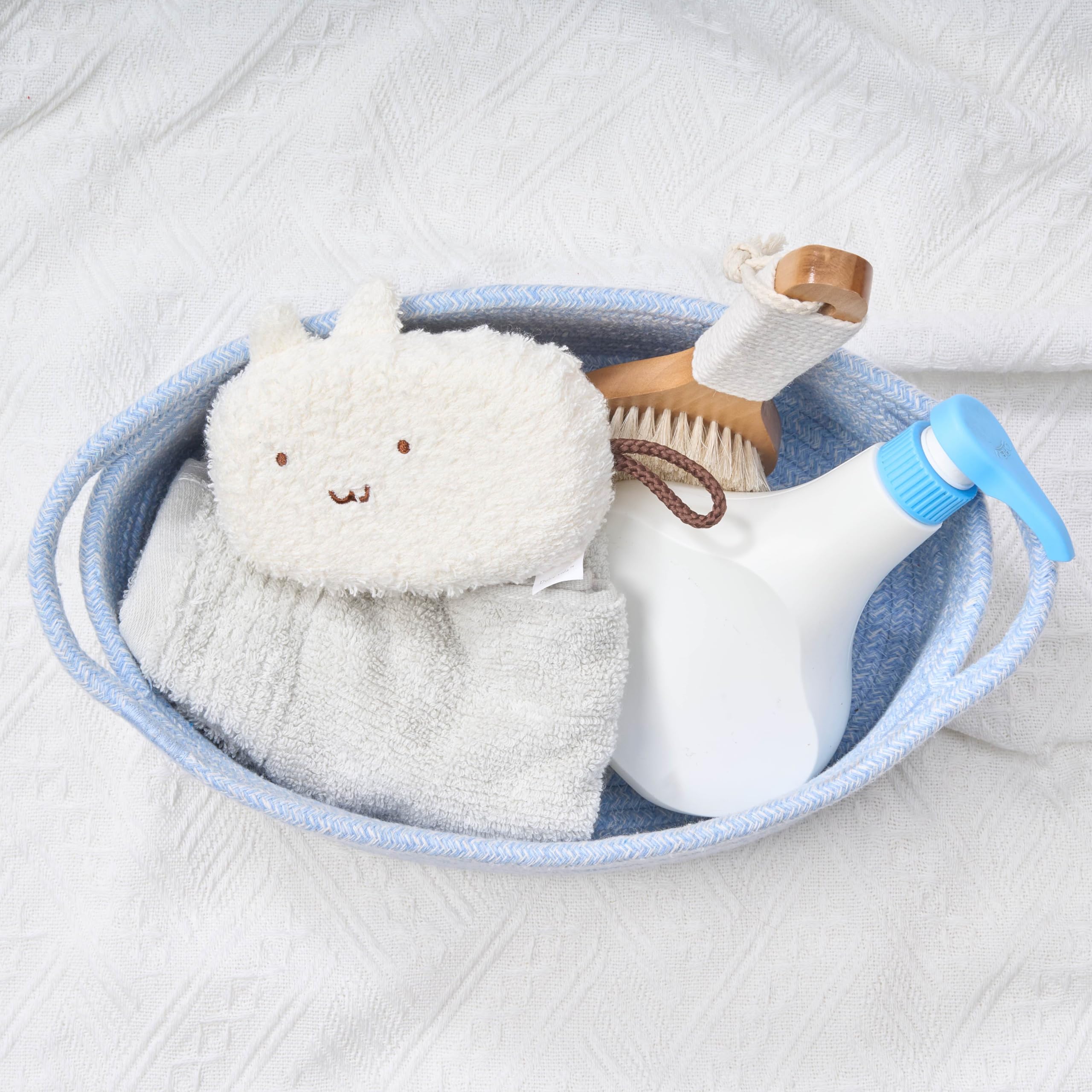 Alt View 7. Paradigms Interiors - Gift Basket With Wrap Bag And Ribbon Empty Small Woven For Cute Decorative Organizer Showers Raffle Thanksg... - White-1 Pack.