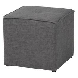 Baxton Studio - Corinne Modern and Contemporary Fabric Upholstered Ottoman - Gray