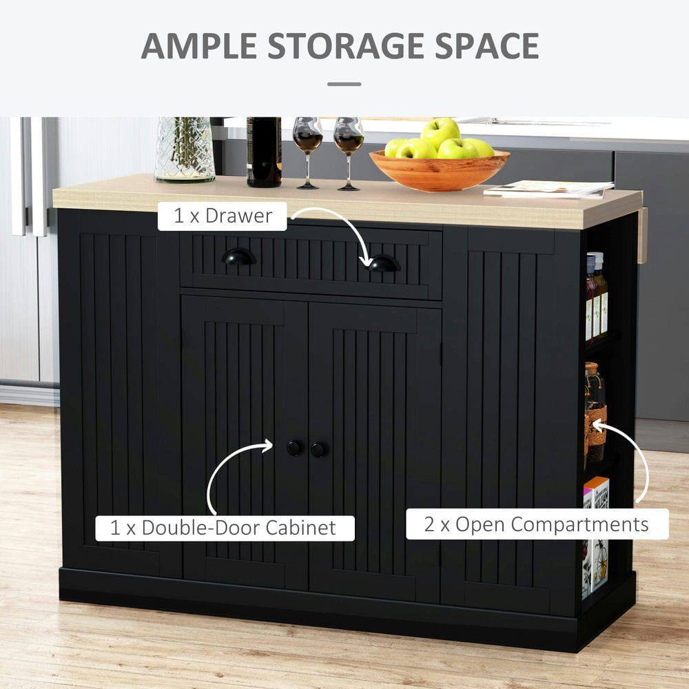 AMPLE STORAGE SPACE

1 x Drawer

1 x Double-Door Cabinet

2 x Open Compartments