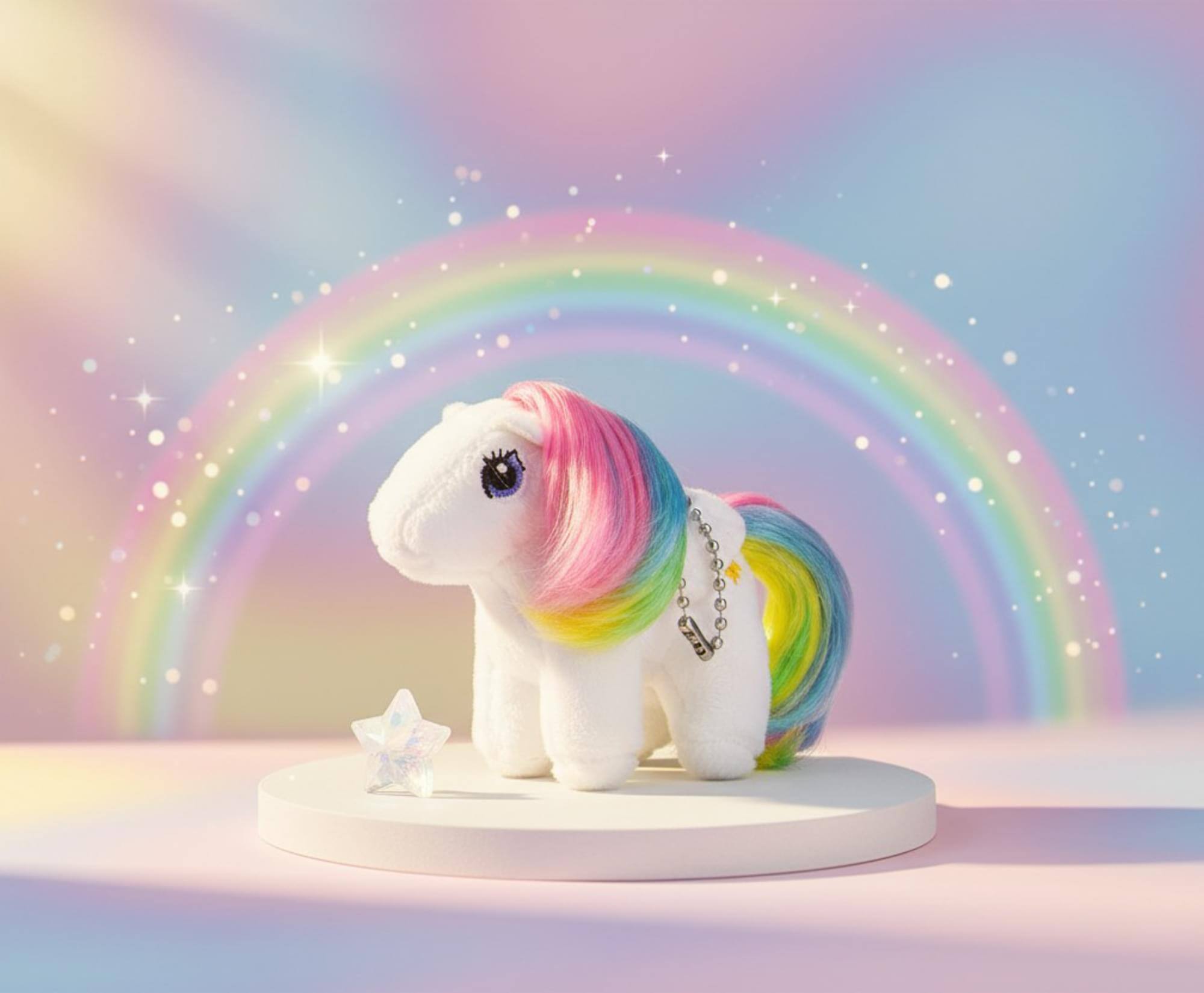 Alt View 4. Super Impulse - World's Smallest My Little Pony Plush | Starshine - White.