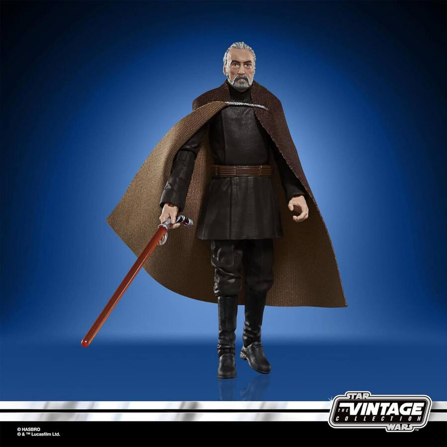 Hasbro Star Wars The Vintage Collection - Conte Dooku Action Figure 9,5 Cm Da L'Attacco Dei Cloni