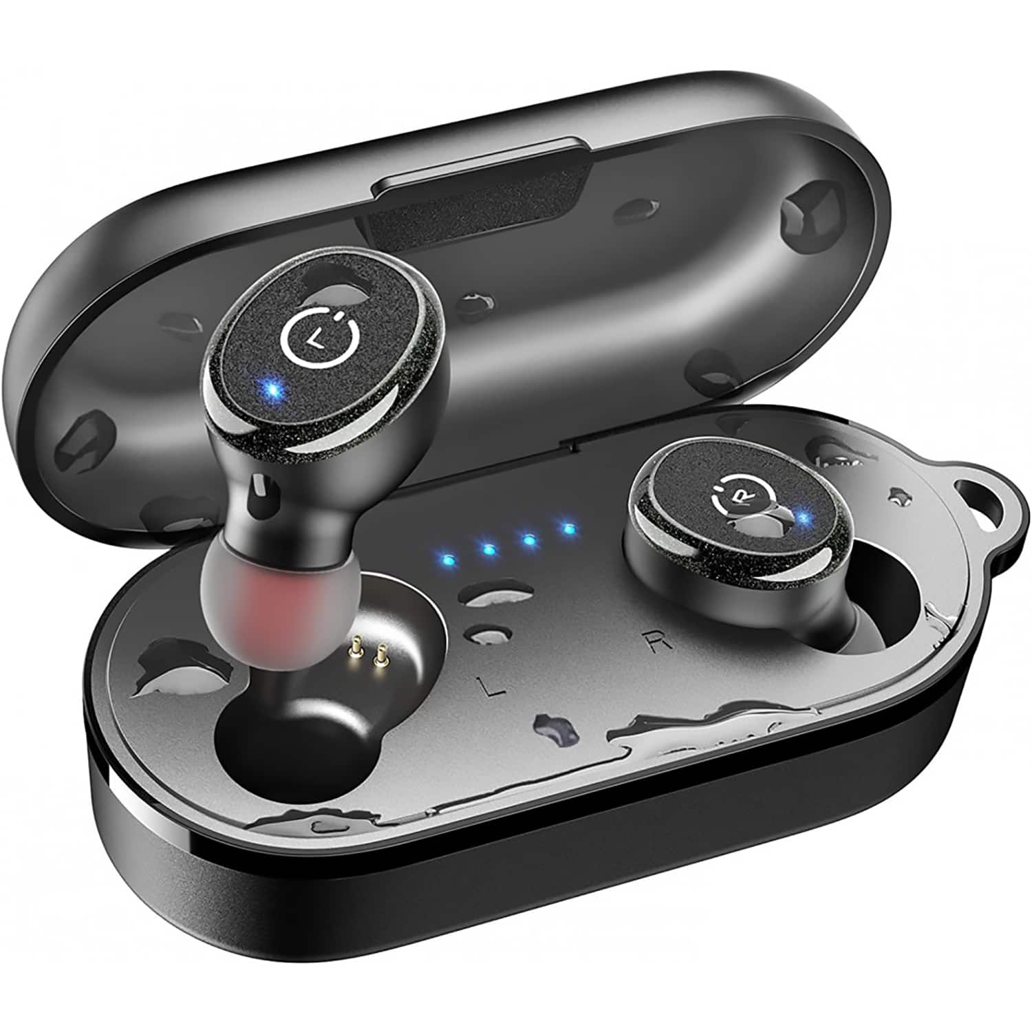 TOZO - T10S Bluetooth Wireless Earbuds, Waterproof, Touch Controls with Wireless Charging Case - Black price history on PriceWatchPro