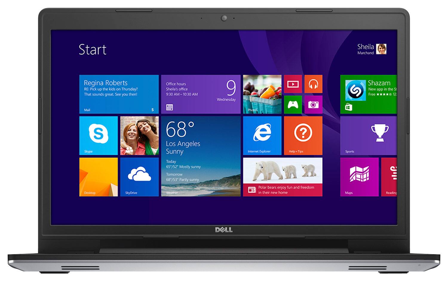 Front. Dell - Inspiron 17.3" Laptop - Intel Core i7 - 8GB Memory - 1TB Hard Drive.