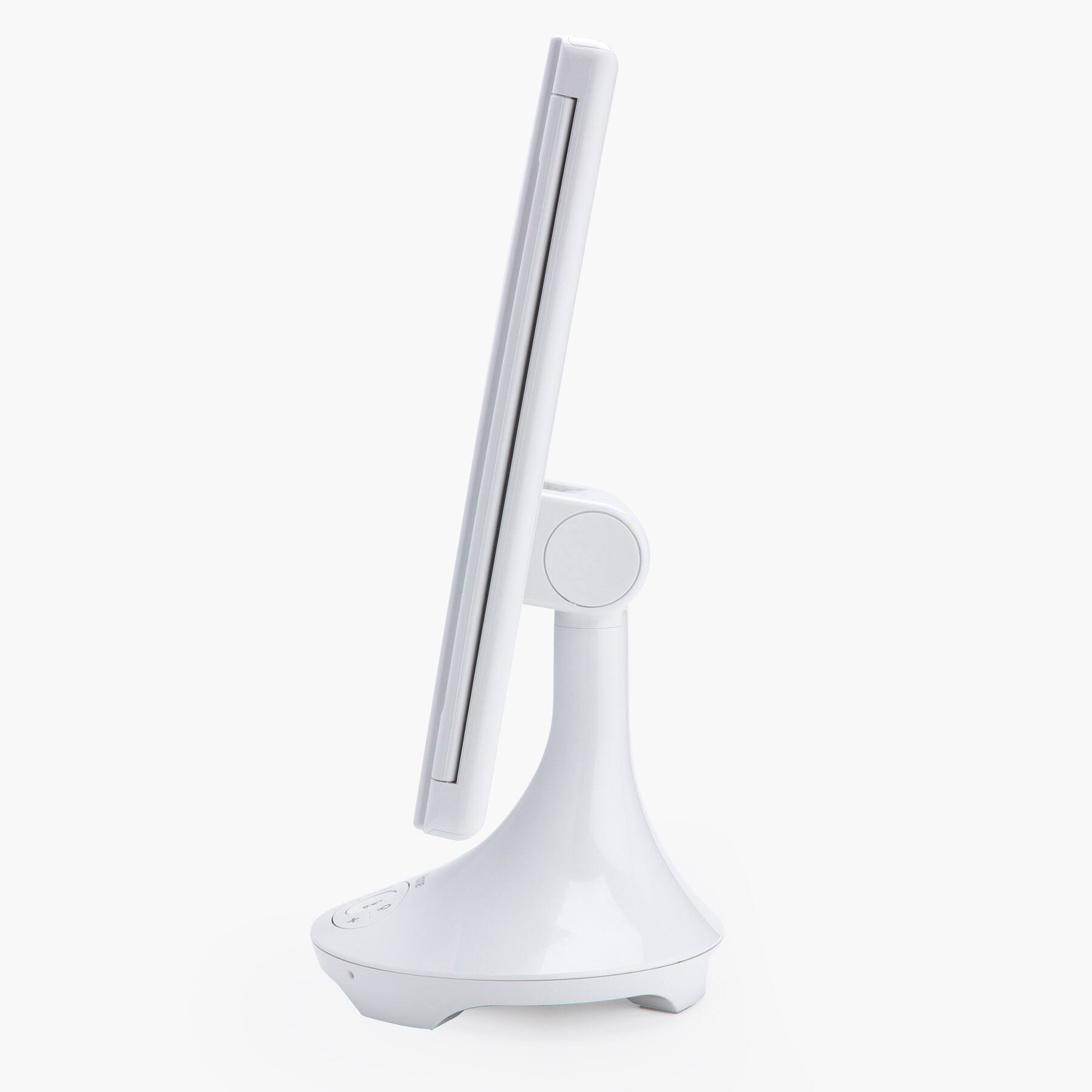 Left. iHome - iHome Trifold Mirror with Lights and Bluetooth Speaker (iCVBT40) - White.