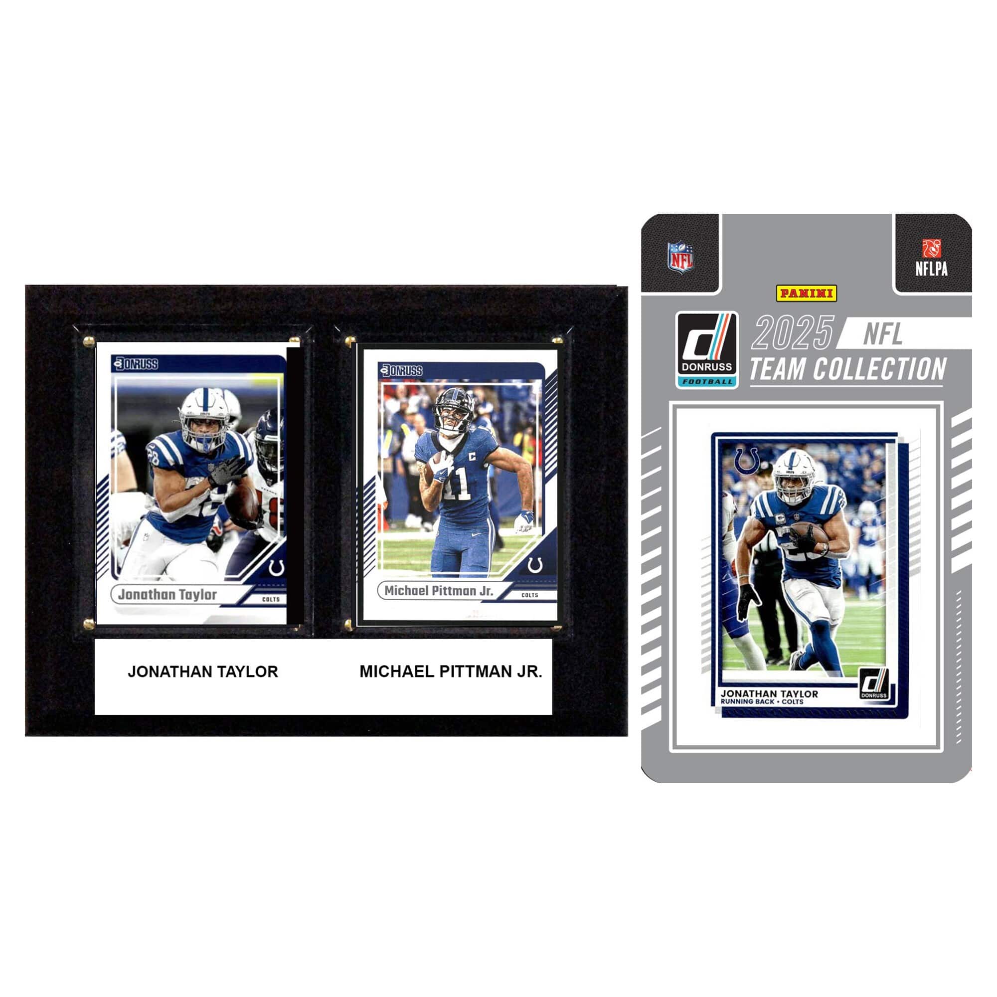 C&I Collectibles - Indianapolis Colts 6" x 8" Player Plaque & 2025 Team Trading Card Set - Multicolor