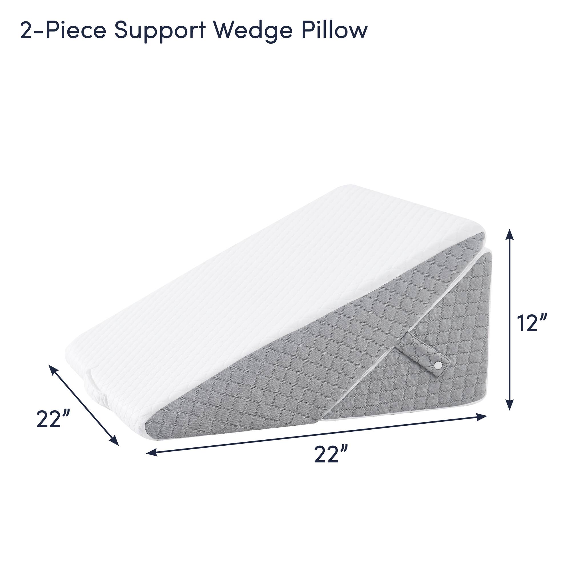2-Piece Support Wedge Pillow

12" x 22" x 22"