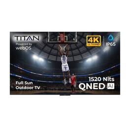 Titan - L300 Mini-LED QNED 75 Inch Full Sun Smart Outdoor TV, IP65 Weatherproof,4K HD Web AI OS,1500 Nits, Dolby Vision