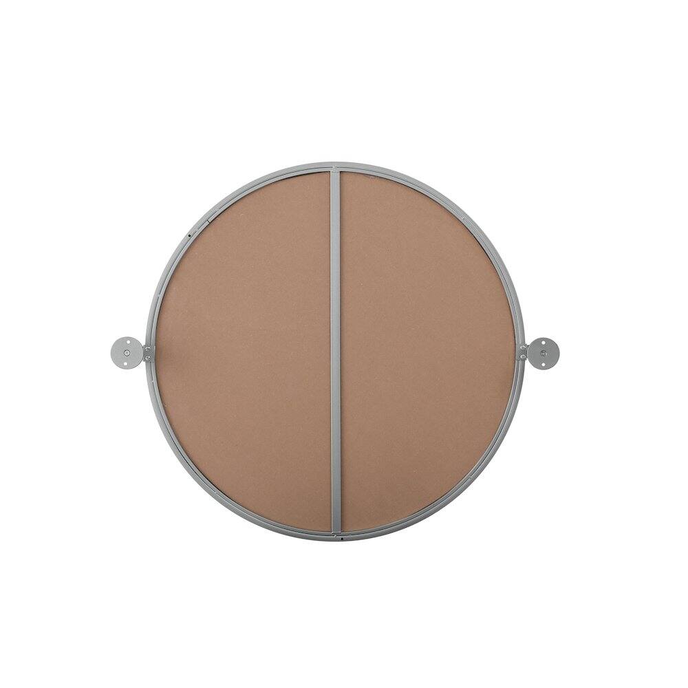 Angle. Elegant Kitchen and Bath - Amoura 24X24 Pivot Mirror In Silver - Silver.