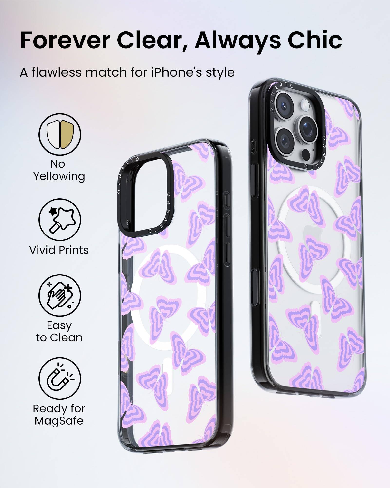 Forever Clear, Always Chic

A flawless match for iPhone's style

- No Yellowing
- Vivid Prints
- Easy to Clean
- Ready for MagSafe