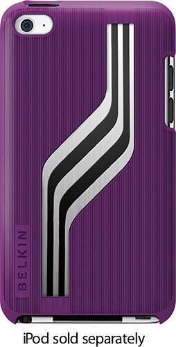 Front Standard. Belkin - Meta 018 Case for 4th-Generation Apple® iPod® touch - Purple.