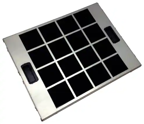 Front. Bosch - Charcoal Filter for Select Bosch Recirculating Range Hoods - Silver.