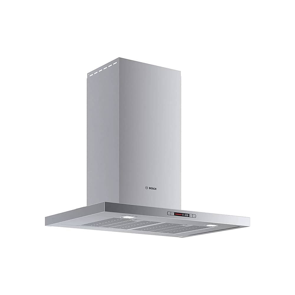 Angle. Bosch - 500 Series 30" Externally Vented Range Hood - Stainless steel.
