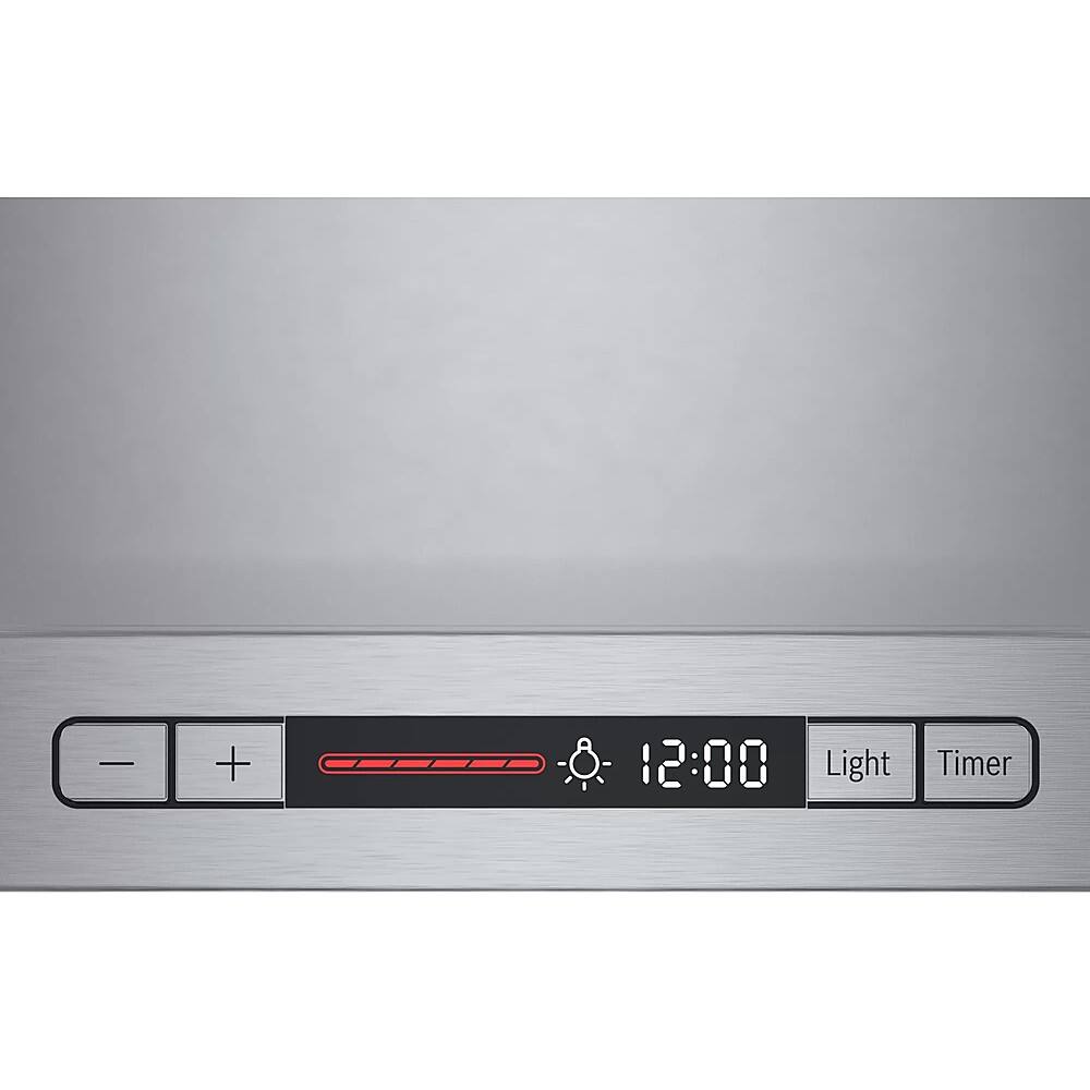 Alt View 14. Bosch - 500 Series 30" Externally Vented Range Hood - Stainless steel.