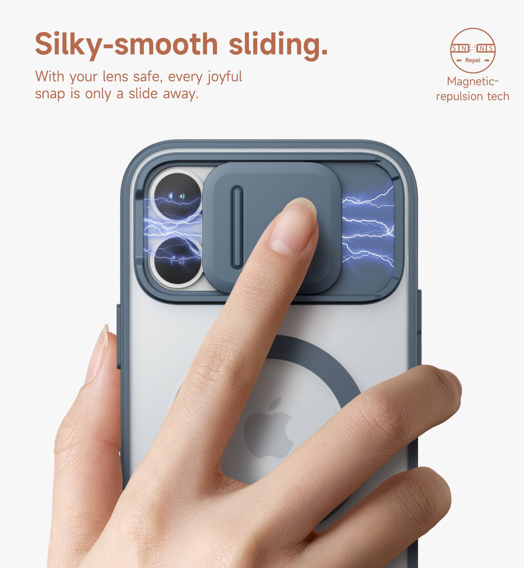 Silky-smooth sliding.  
With your lens safe, every joyful snap is only a slide away.  
STN NIS Repel - Magnetic repulsion tech