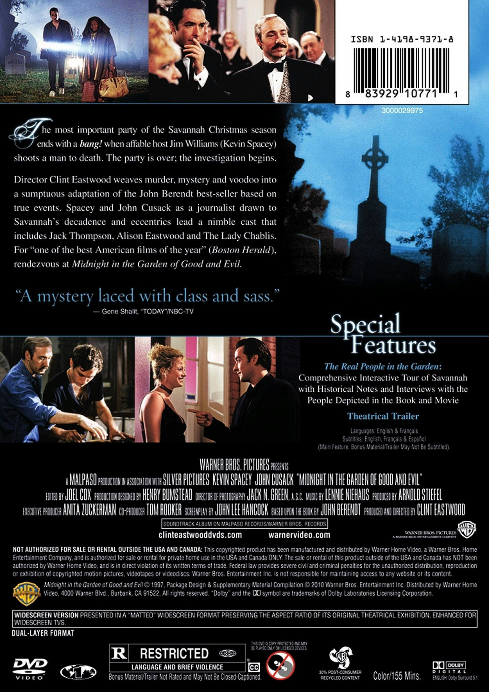 Angle. Midnight in the Garden of Good and Evil [DVD].