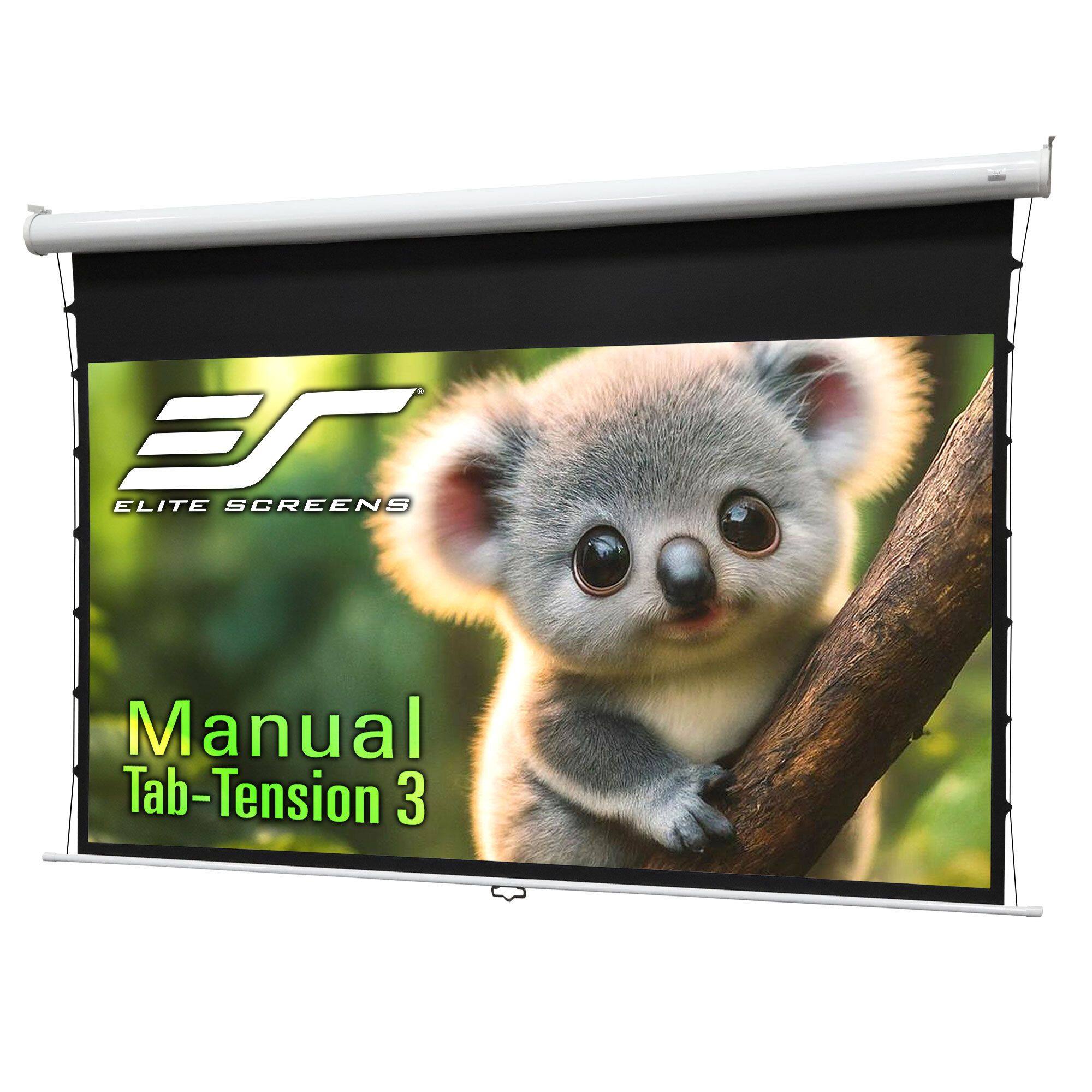 Elite Screens  
Manual Tab-Tension 3