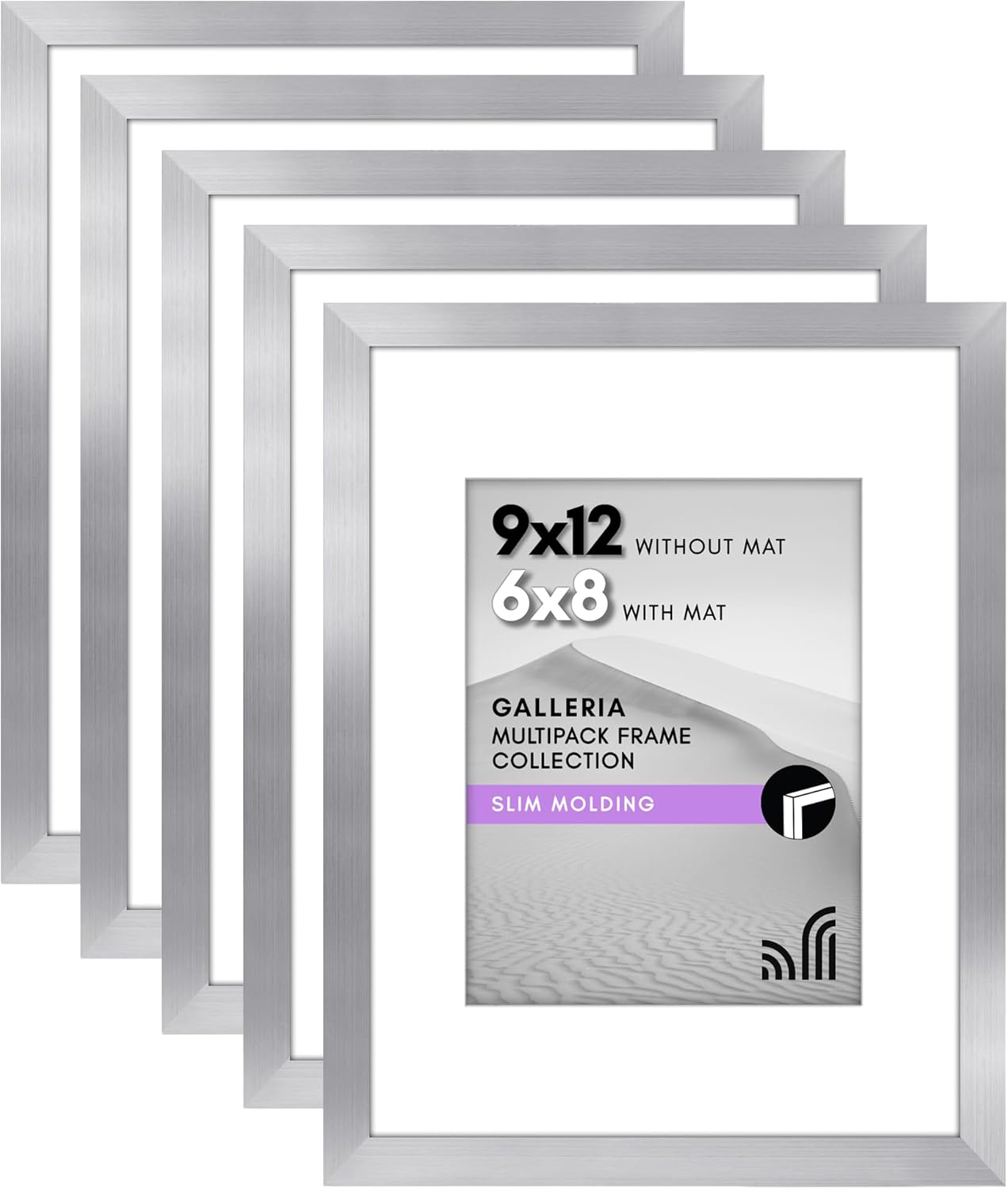 blue 10x10 Picture Frame with Polished Plexiglass Set of 5 Use as 8x8 ...