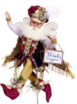 Mark Roberts - Fairy of Christmas Miracles, Small - 10.5" - White
