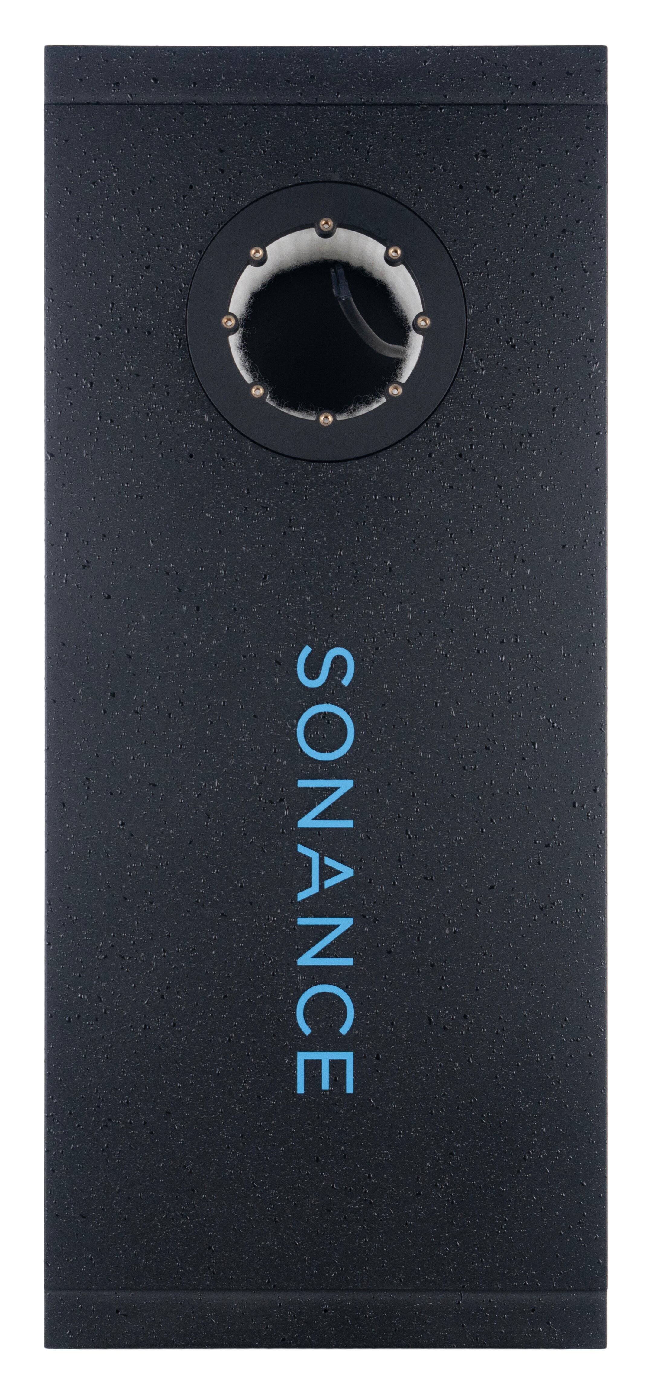 Angle. Sonance - SA4-66-COMPLETE-T - Small Aperture 4" 2-Way In Ceiling Speaker (Each) - Paintable White.