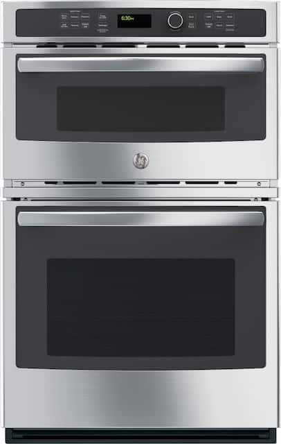 Ge 27 Single Electric Wall Oven With Built In Microwave Stainless Steel Jk3800shss Best Buy