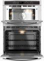 Angle Zoom. GE - 30" Single Electric Wall Oven with Built-In Microwave - Stainless Steel.