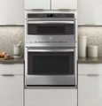 Left Zoom. GE - 30" Single Electric Wall Oven with Built-In Microwave - Stainless Steel.