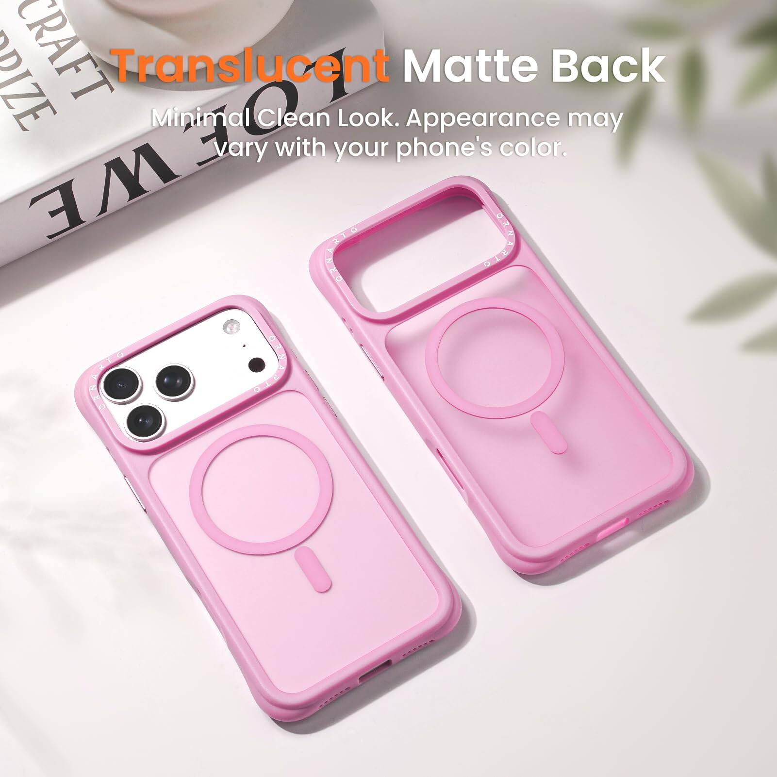 DIZE CRAFT Translucent Matte Back Minimal Clean Look. Appearance may vary with your phone's color.