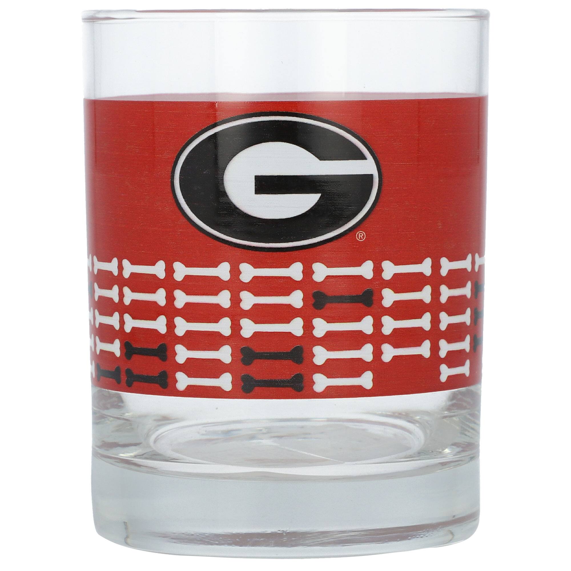 Indigo Falls - Georgia Bulldogs 14oz. Heritage Rocks Glass - Multicolor