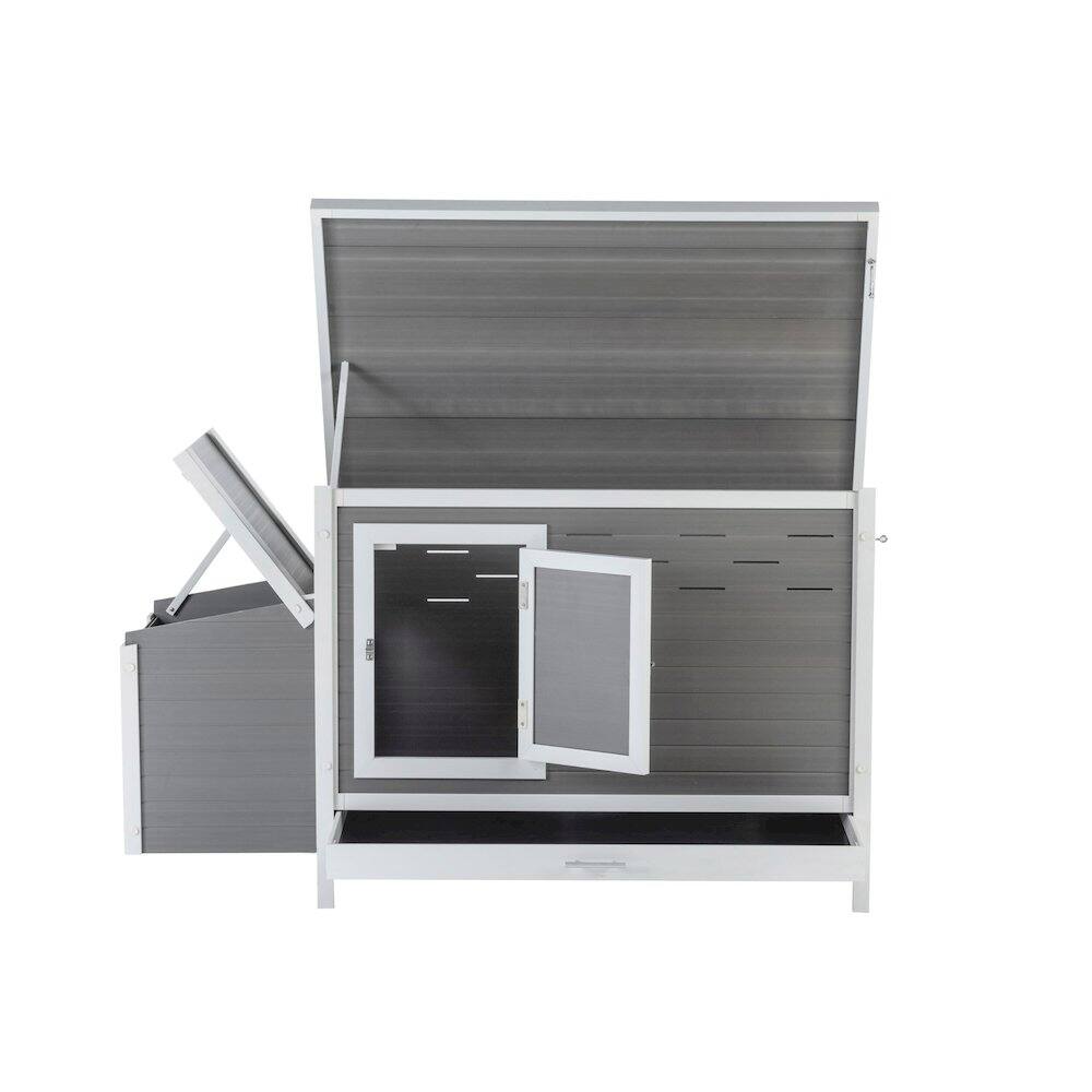 Alt View 1. New Age Pet - ECOFLEX Fontana Premier Chicken Barn - Grey.