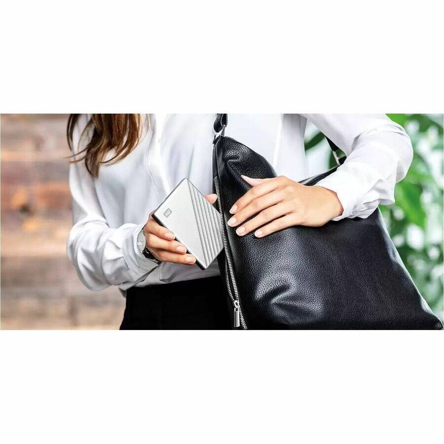 Alt View 5. Western Digital - WD My Passport Ultra WDBGKC0060BSL-WESN 6 TB Portable Hard Drive - 2.5" External - Silver - MAC Device Supported - USB - Silver.