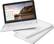 Alt View Zoom 5. HP - Pavilion 11.6" Chromebook - Exynos - 2GB Memory - 16GB Hard Drive - Piano White/Blue.