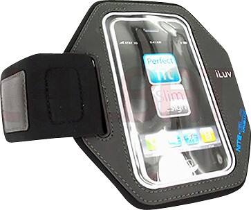 Angle Standard. Cellbatt - iLuv Armband Case for Apple® iPhone® 3G and 3GS Mobile Phones - Black, Gray.