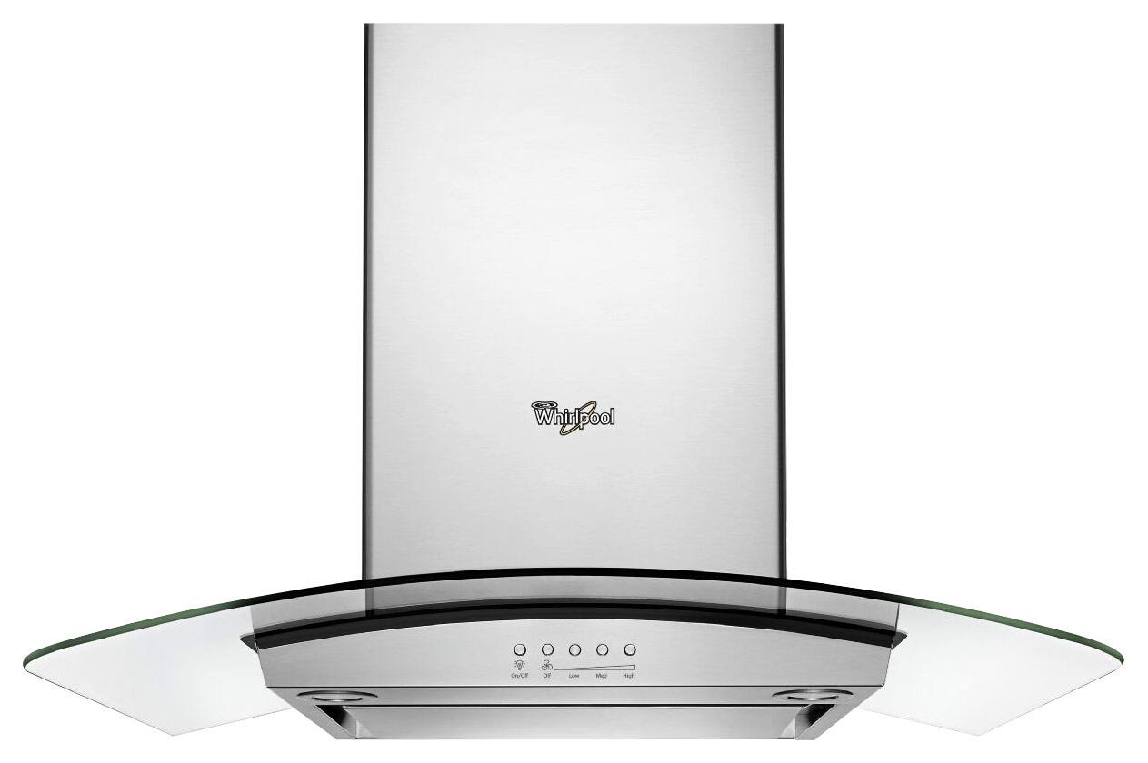 Whirlpool - 36 inches - Convertible - Island Range Hood - Stainless Steel - Front_Zoom
