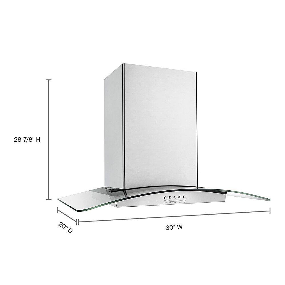 Alt View 14. Whirlpool - 30" Convertible Range Hood - Stainless steel.