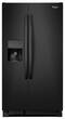 Whirlpool - 21.2 Cu. Ft. Side-by-Side Refrigerator with Thru-the-Door Ice and Water - Black - Larger Front