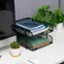 Alt View 11. Mind Reader - Stackable Paper Tray, Desktop Organizer, File Storage, Office, Metal Mesh, 10.5"L x 13.25"W x 7.5"H, 2 Pcs - Black.