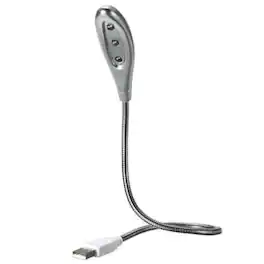 Stock Preferred - 3-LED Flexible Snake Mini Lamp - Silver