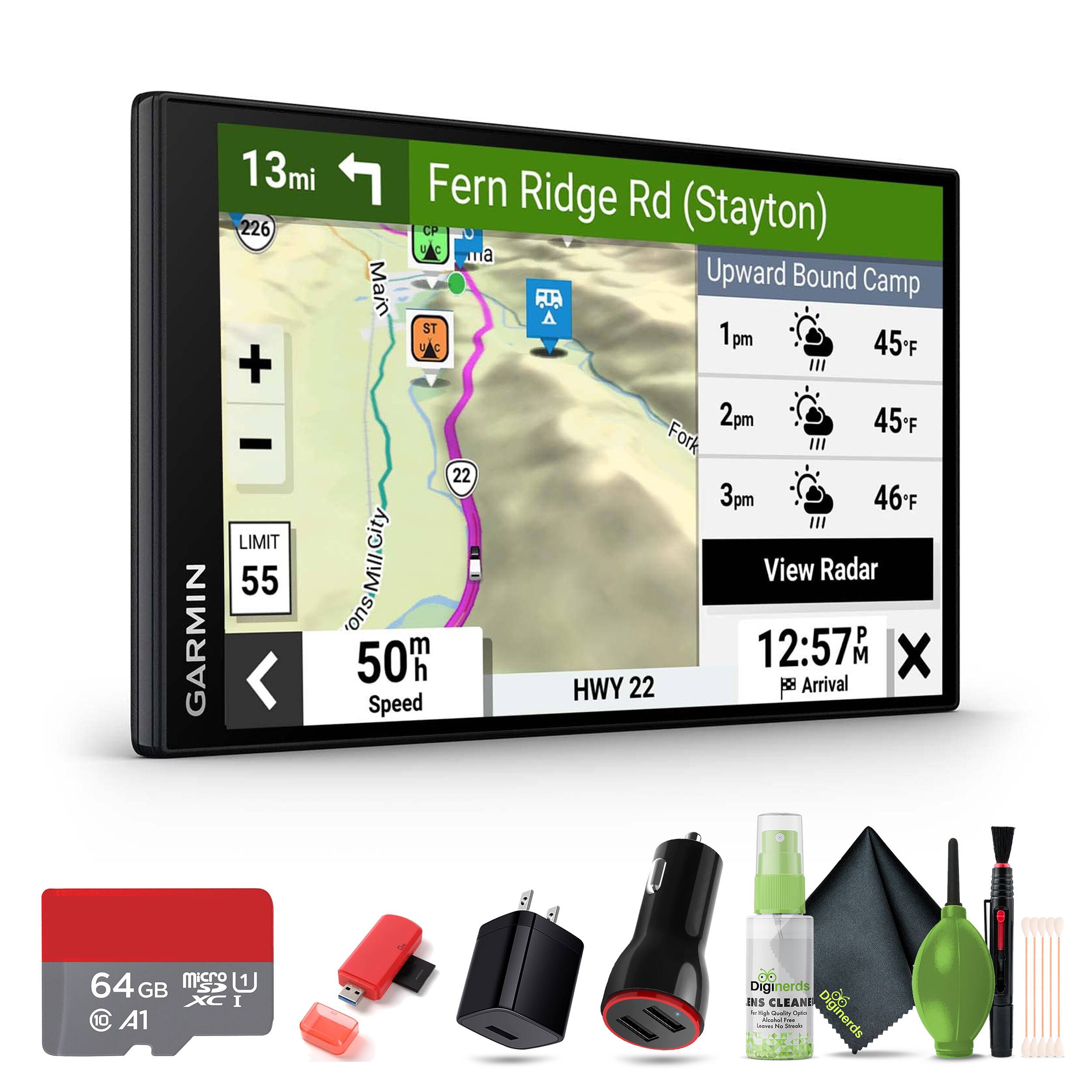 Garmin - RV 795, microSDXC Ultra 64GB Memory Card, USB Card Reader, SD/microSD - Black