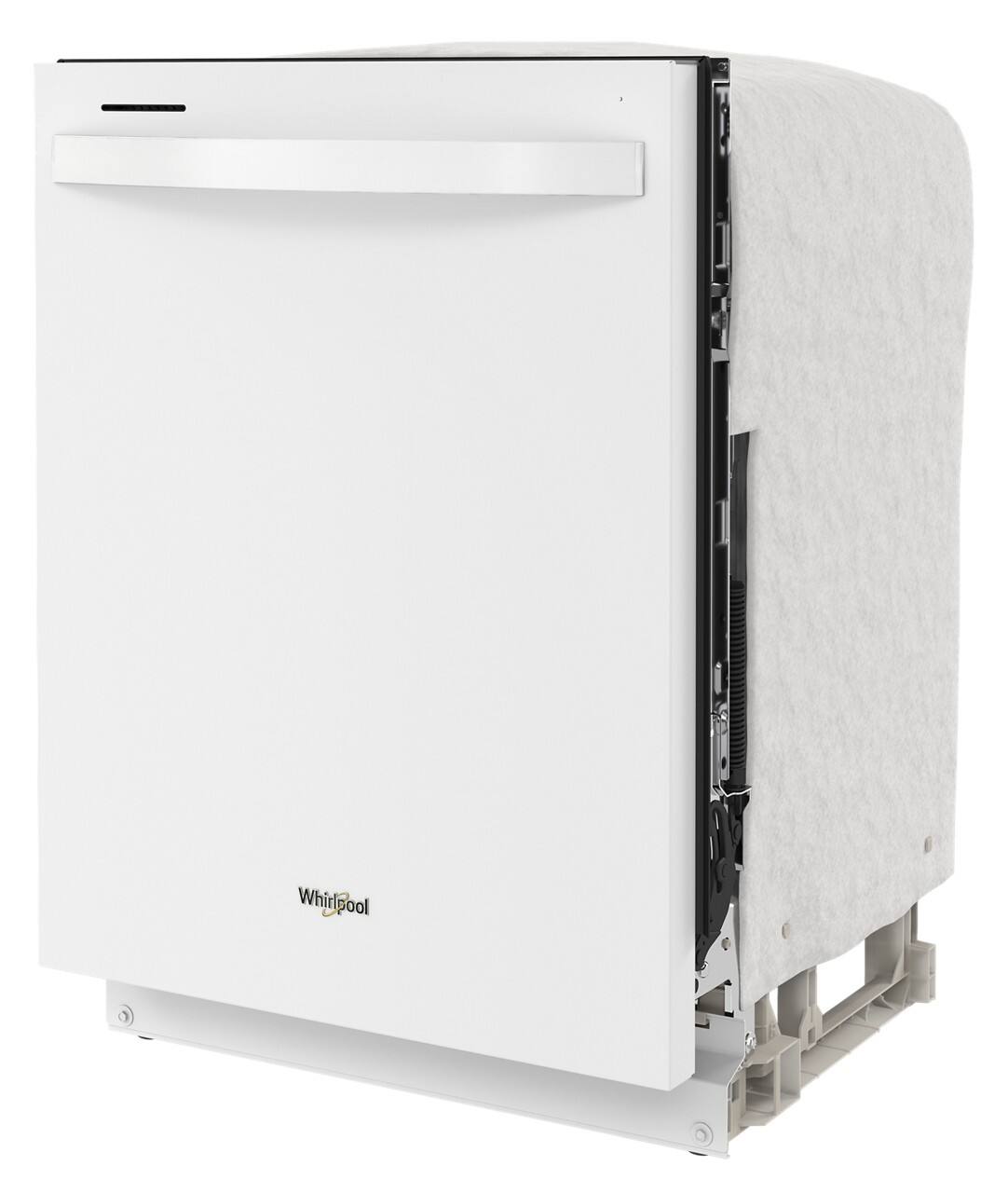 Left. Whirlpool - 24" Top Control Built-In Stainless Steel Tub Dishwasher with Large Capacity Tall Top Rack and 50 dBA - White.