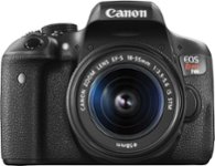 Front Zoom. Canon - EOS Rebel T6i DSLR Camera with EF-S 18-55mm IS STM Lens - Black.