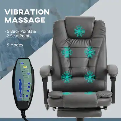 Vinsetto Vibrating Massage Office Chair High Back Massaging Office Desk Chair with Lumbar Support Gray 921-342V81GY - Best Buy Vinsetto Vibrating Massage Office Chair High Back Massaging Office Desk Chair with Lumbar Support Gray 921-342V81GY - Best Buy