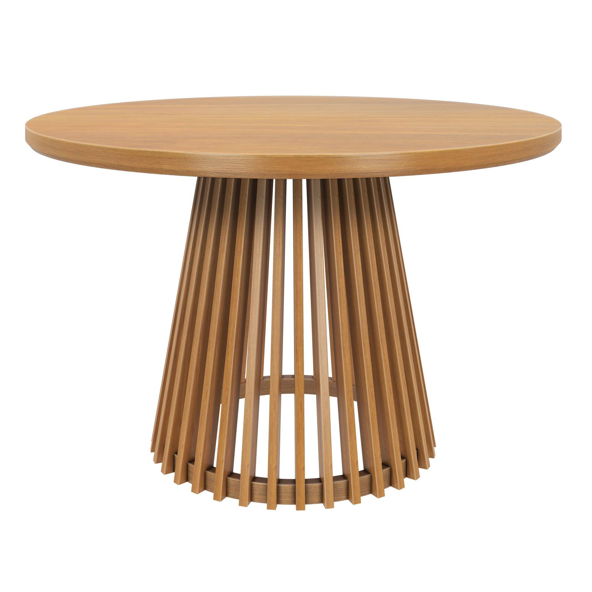 Alt View 2. Plank+Beam - Lido Round Dining Table (47in / 1194mm)|| Pecan - Pecan.