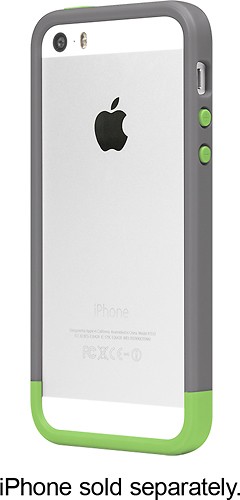  Incase - Frame Case for Apple® iPhone® 5 and 5s - Slate/Fluro Green